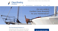 Desktop Screenshot of cleanboatingfoundation.org